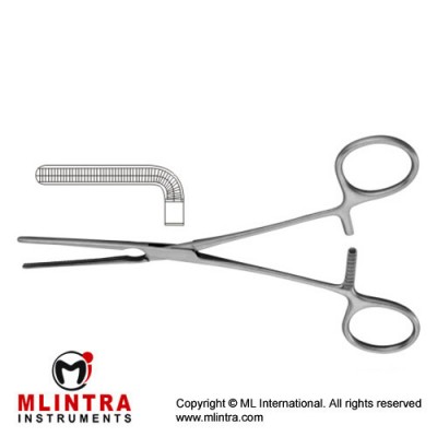 Dardik Atrauma Multipurpose Vascular Clamp Angled 90° Stainless Steel, 15 cm - 6" Dardik Atrauma Multipurpose Vascular Clamp Angled 90° Stainless Steel, 15 cm - 6"